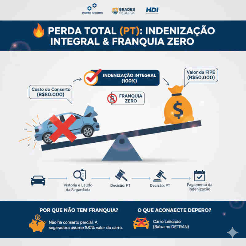 Dano estrutural perda total