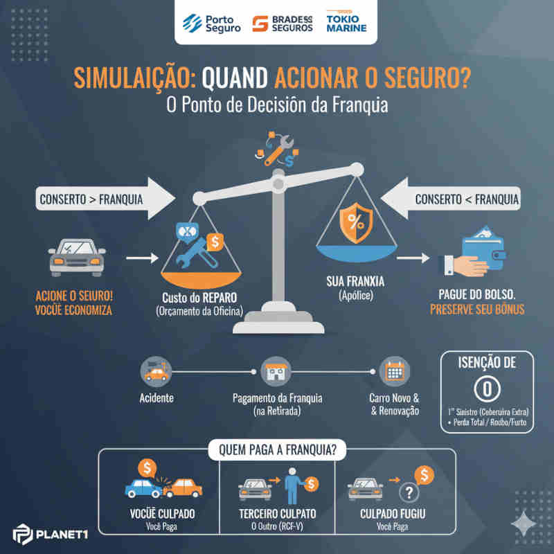 Franquia de seguro valor