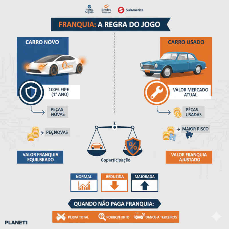 Valor franquia seguro automóvel